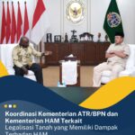 Koordinasi Kementerian ATR/BPN dengan Kementerian HAM, Bahas Legalisasi Tanah yang Memiliki Dampak Terhadap HAM.