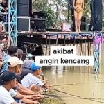 Viral panggung di hatam angin kencang, kini artis sempat trauma.